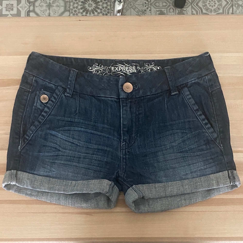 Express Women's Rolled Hem Denim Shorts